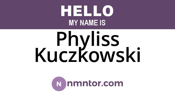 Phyliss Kuczkowski