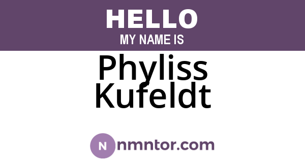 Phyliss Kufeldt
