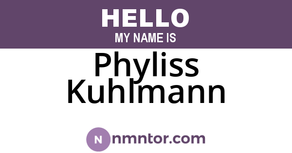 Phyliss Kuhlmann