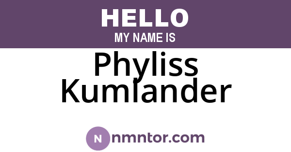 Phyliss Kumlander