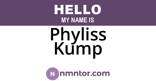 Phyliss Kump
