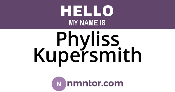 Phyliss Kupersmith