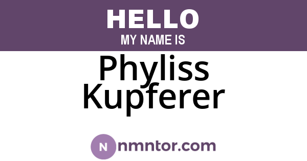 Phyliss Kupferer