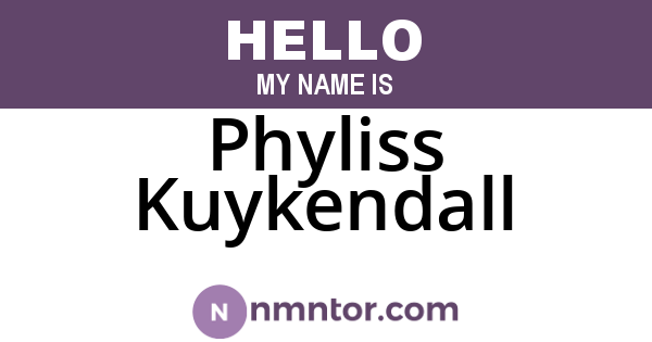 Phyliss Kuykendall