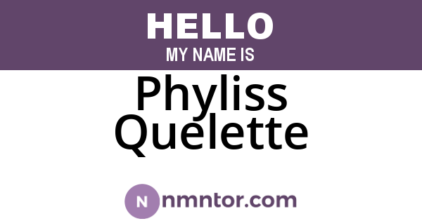 Phyliss Quelette