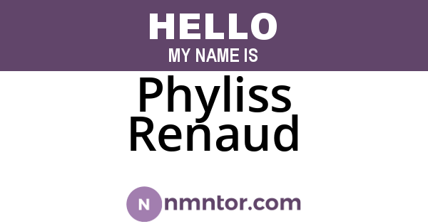 Phyliss Renaud
