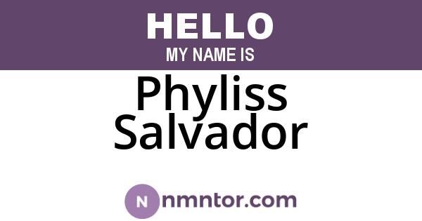 Phyliss Salvador