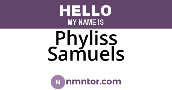 Phyliss Samuels