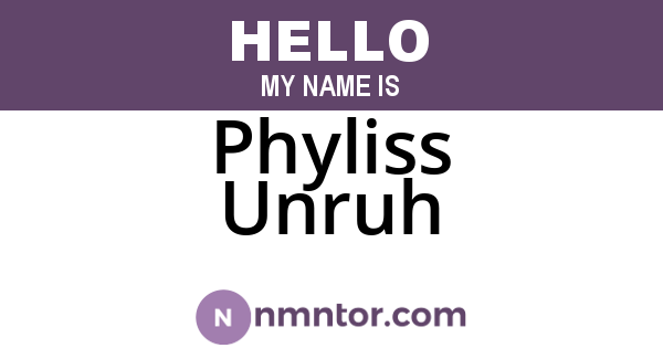 Phyliss Unruh