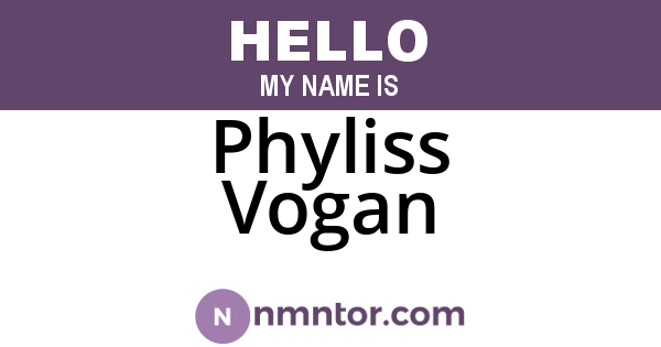 Phyliss Vogan