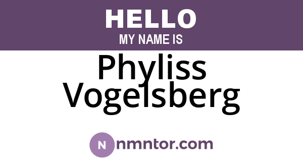 Phyliss Vogelsberg