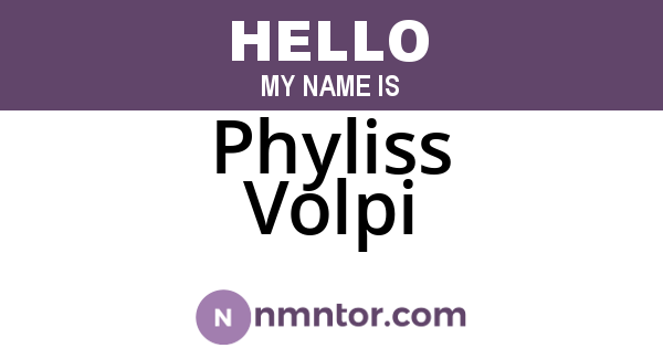 Phyliss Volpi