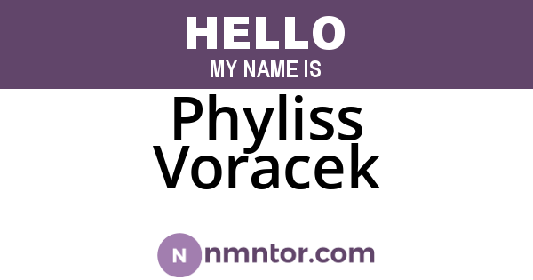 Phyliss Voracek