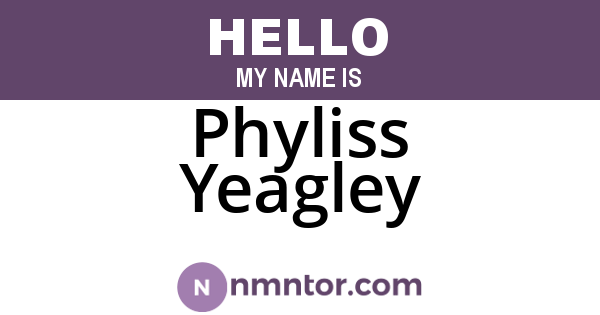 Phyliss Yeagley