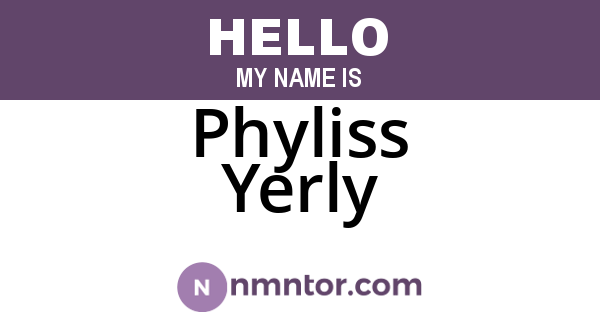 Phyliss Yerly