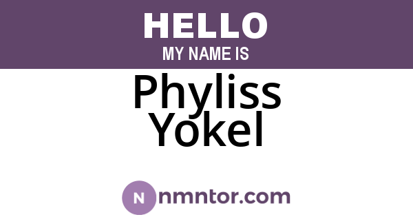 Phyliss Yokel