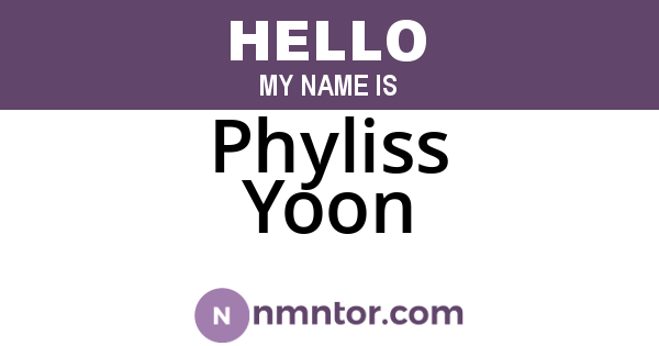 Phyliss Yoon