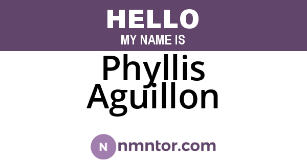Phyllis Aguillon