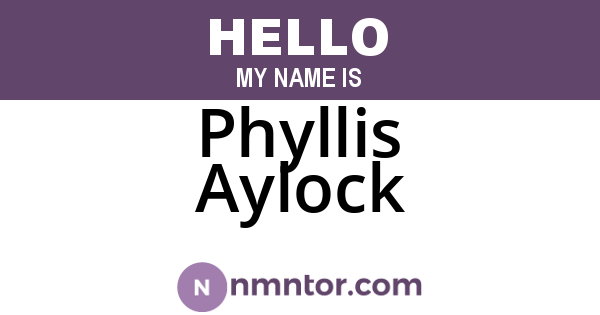 Phyllis Aylock