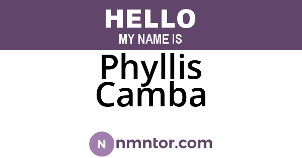 Phyllis Camba