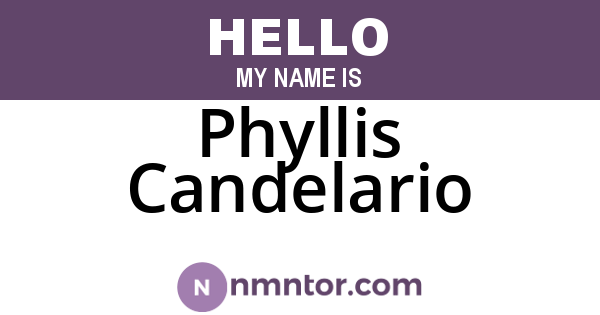 Phyllis Candelario