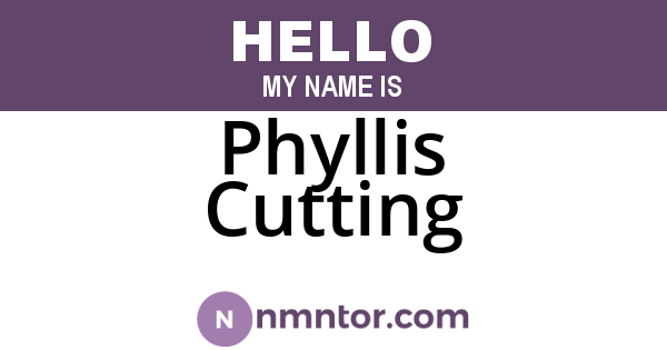 Phyllis Cutting