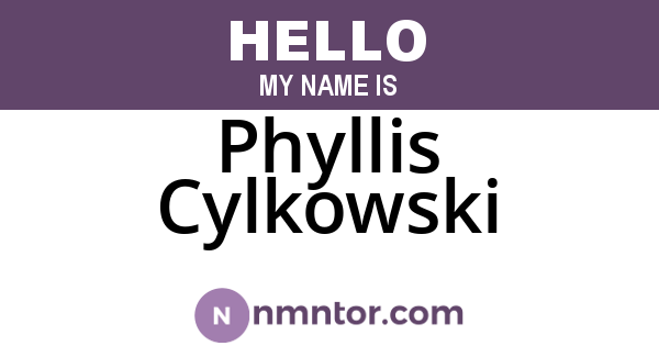Phyllis Cylkowski