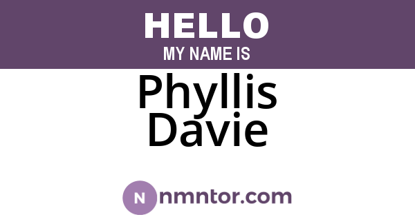 Phyllis Davie