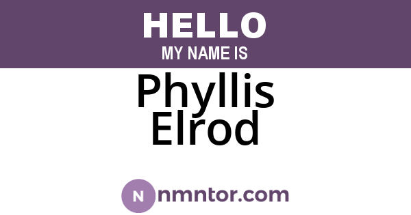 Phyllis Elrod