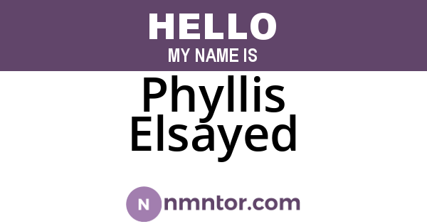 Phyllis Elsayed