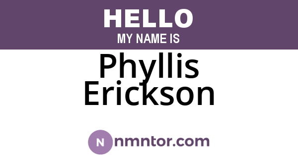 Phyllis Erickson