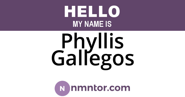 Phyllis Gallegos