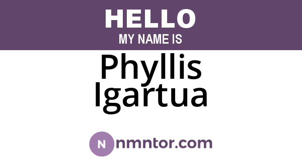 Phyllis Igartua
