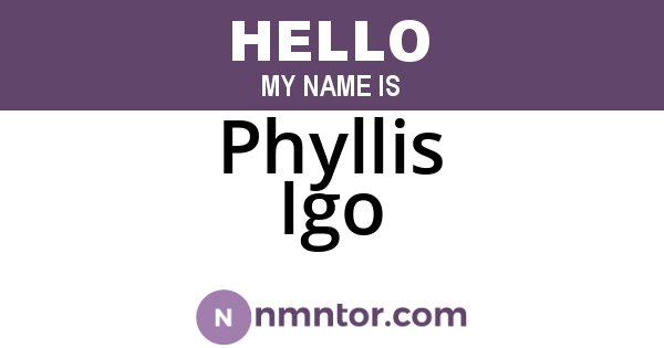 Phyllis Igo