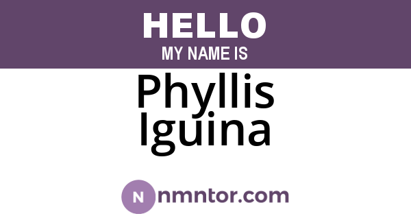 Phyllis Iguina