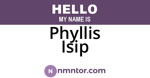 Phyllis Isip