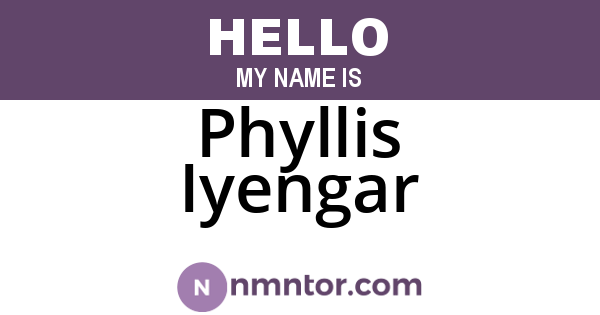 Phyllis Iyengar