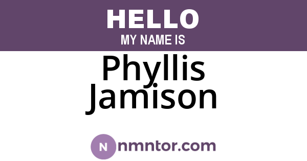 Phyllis Jamison