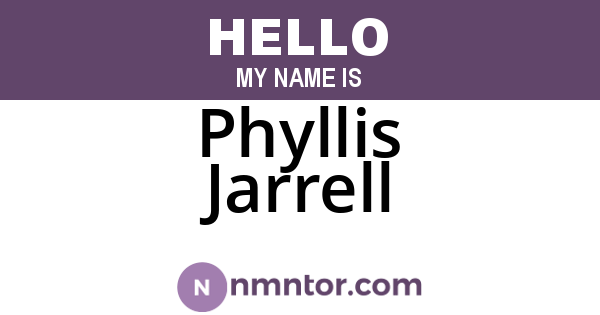 Phyllis Jarrell