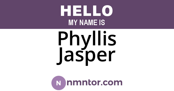 Phyllis Jasper