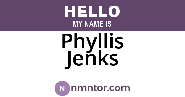Phyllis Jenks