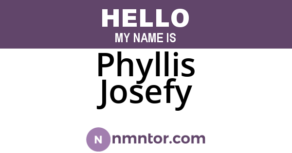 Phyllis Josefy