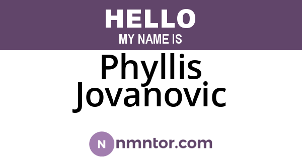 Phyllis Jovanovic