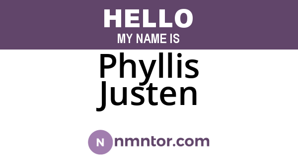 Phyllis Justen