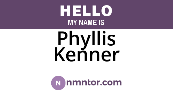 Phyllis Kenner