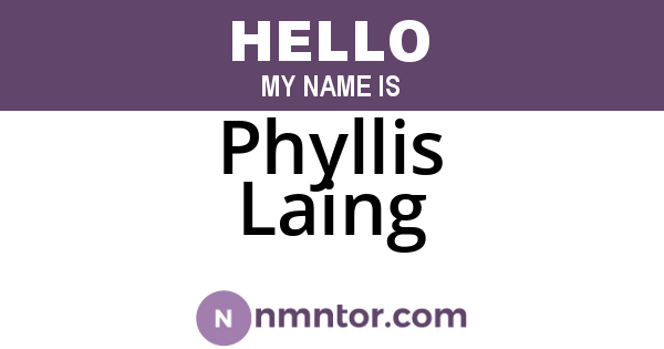 Phyllis Laing