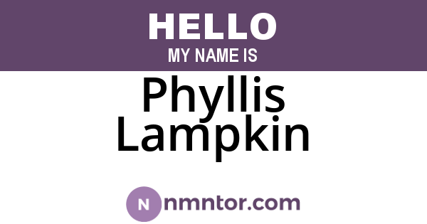 Phyllis Lampkin