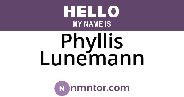 Phyllis Lunemann