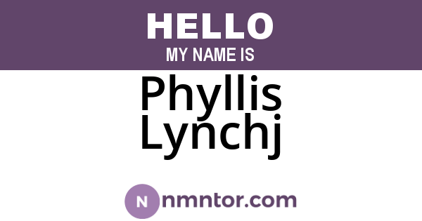 Phyllis Lynchj