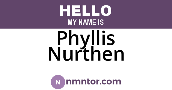 Phyllis Nurthen